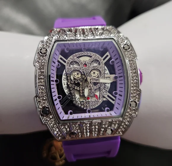 Men's AJ Brand Purple Toned Watch